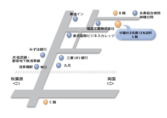 早稲田文化館ー地図（２）